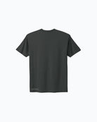 Back view of organic Launch tee with Launch Intention paper airplane graphic