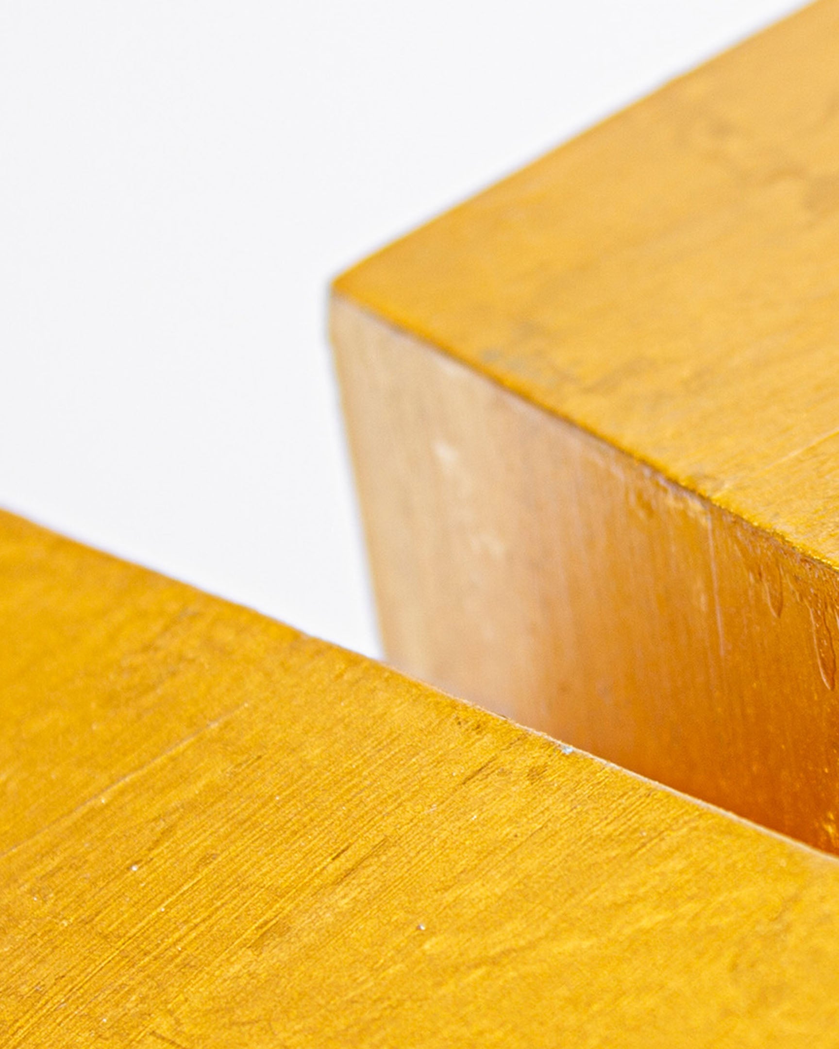 Golden Intention 24 inch gold leaf paper plane sculpture by Griffin Loop