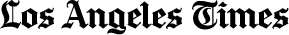 Los Angeles Times logo in black text on a white background