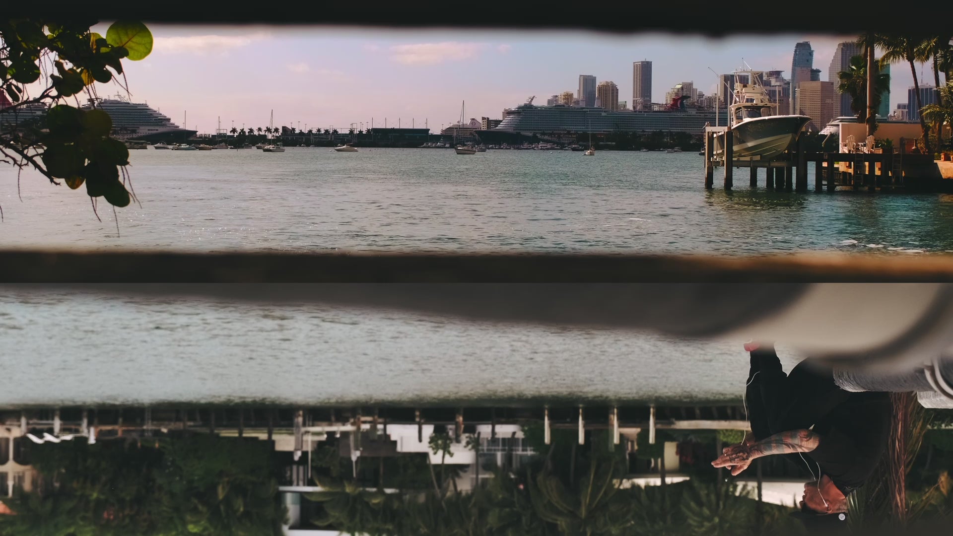 Artist Griffin Loop setting up his Launch Intention Activation at Context Art Miami during Art Basel.